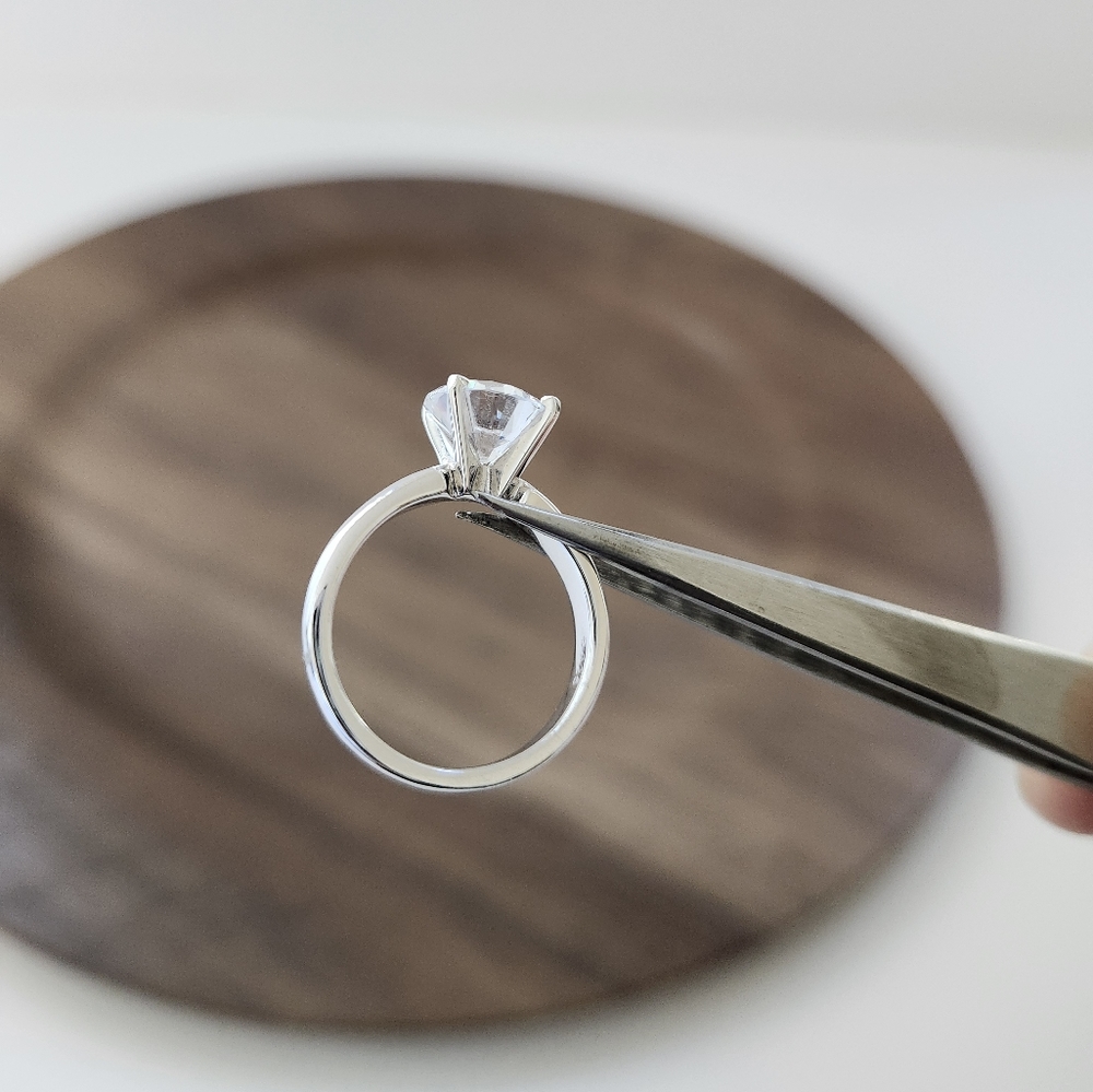 925 silver 2ct Moissanite Dimond ring